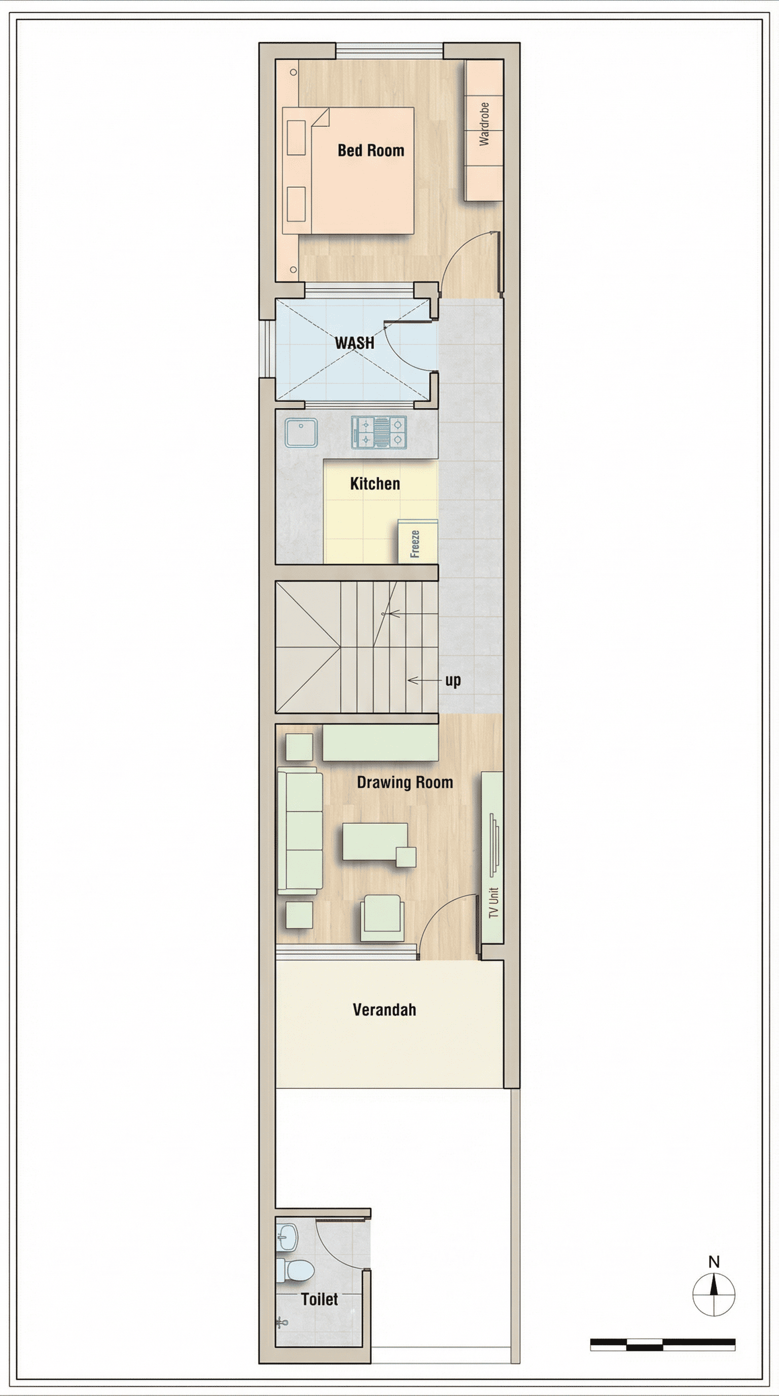 Row House Non-Compliant Layout